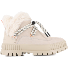 Hvid Snørestøvler Palladium Støvletter Lo Hiver - Lysebeige