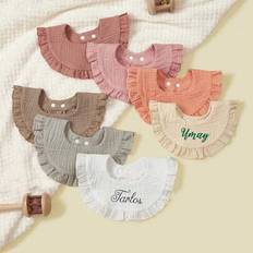 Drool Bibs Shein Custom Text Printed Soft Breathable Lace Baby Bib