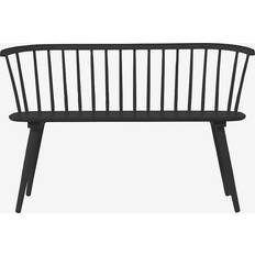 Venture Home Sort Sofaer Venture Home Bobby Spisesofa 120 cm Sort Gummitræ Sofa 304.8cm