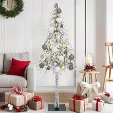 vidaXL Konstgjordjulgran Med LED Remsljus 150 cm PVC Julgran