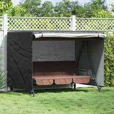 VidaXL Swing Canopy Covers vidaXL Outdoor Swing Cover Black 220 x 125 x 170 cm