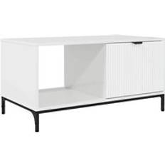 vidaXL Hvid Højglans 90 x 49 x 46 cm Sofabord