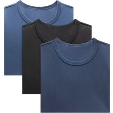 Lululemon Organic Cotton Classic-Fit T-Shirt 3er-Pack - Black/Blue/Blue Twill