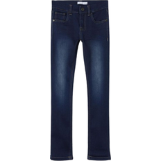 Blåa Byxor Name It Jeans - Dark Blue Denim