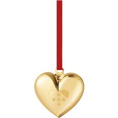 Georg Jensen 2025 Heart 18Kt Guldpläterat Rostfritt Stål W55 x H56 x D22 mm Julgranspynt 5.6cm