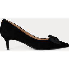 Pumps Lauren Ralph Lauren Pumps Kidsuede Grosgrain Adrienne Bow-pm-cto - Svart