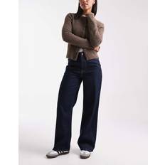 New Look Jeans New Look Adalae High Waisted Wide Leg Jeans - Navy