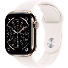 Apple Watch Series 11 Wearables Apple Watch Series 11, Gold Titanium, 42mm, GPS + Cellular, Sport Band Light Blush