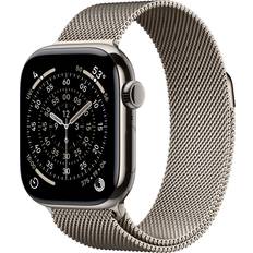 Apple Watch Series 11, Titanium, 42mm, GPS + Cellular, Milanese Loop Natural