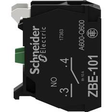 Schneider Electric Harmony XB4 ZBE101 Single Contact Block, Silver Alloy, Screw Clamp Terminal