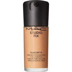 Recycled Materials Foundations MAC Studio Fix Fluid 24HR Matte Foundation + Oil Control SPF15 NC37