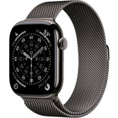 Apple 46mm milanese loop s m Apple Watch S11 2025 GPS Cell 46mm Slate Titanium Case