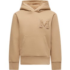 Beige Hoodies Moncler Enfant Boys Beige Cotton Faux Shearling Hoodie - Beige