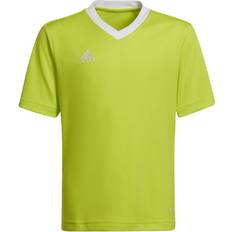 adidas Junior Entrada 22 T-shirt - Yellow/White (HC5079)