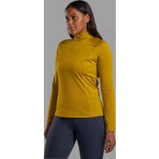 Montane Underwear Montane Dart XT Thermal Long Sleeve Zip-Neck Top - Gingko Gold