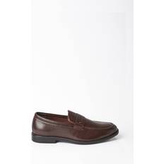 Men - Synthetic Loafers Burton Mens Smart Loafers Shoes - Dark Brown