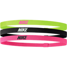 Multifarvet - Tennis Tilbehør Nike Hårbånd 3-pak Neon Gul/Sort/Pink