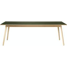 FDB Møbler C35C Natural/Olive Dining Table 95x220cm