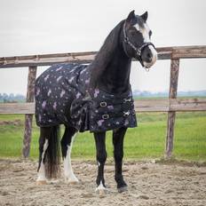 Black Horse Rugs QHP Lize 100g Turnout Rug - Black Violet