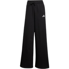 Joggers - Viscose Trousers adidas 3 Stripes Wide Fleece Pant - Black