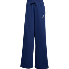 adidas 3 Stripes Wide Fleece Pant - Dark Blue