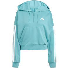 adidas Essentials 3-Stripes French Terry Quarter-Zip Hoodie - New