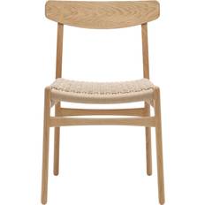 Ch23 Carl Hansen & Søn CH23 Oljad Ek Naturflätat Papperssnöre Köksstol 78.6cm