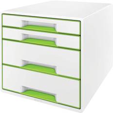 Green Letter Trays Leitz Wow Cube 4 Drawer Cabinet Green