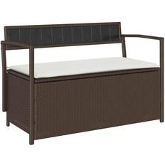 Brun - Træ Sofaer vidaXL 4103837 - Brown Outdoor Sofa