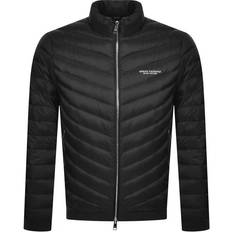 Armani Exchange Outerwear Armani Exchange Double Faced Padded Jacket with Zip - Black