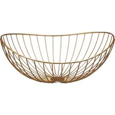 Ambition Basket Decor 30 cm Gold Fruit Bowl