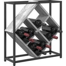 Grå Vinreoler vidaXL Vinhylder Grå Sonoma Spånplade 51 x 18 x 52.5 cm Vinreol