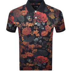 Blommiga Pikétröjor Pretty Green Prestleigh Floral Polo T Shirt -