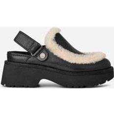 UGG Black Clogs UGG Esmee Leather Clog - Black