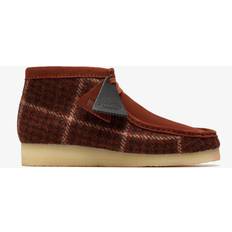 Clarks Boots Clarks Wallabee Boot Standard Fit Rust Tweed Combination - Red