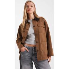 Only Dame Overtøj Only Orchid Mix Cordoroy Parka Jakke, Walnut, S