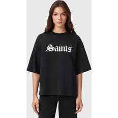 AllSaints T-shirts AllSaints Saint Amelie Cotton T-Shirt - Black