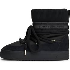 Dame - Polyester Snørestøvler Tommy Hilfiger Lace-up Vinterstøvler - Black