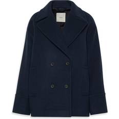 Calvin Klein Dam Kappor & Rockar Calvin Klein Wool Blend Peacoat - Blue