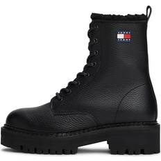 Polyester Snørestøvler Tommy Jeans Schnürstiefel - Schwarz