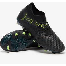 Dam - Gröna Fotbollsskor Puma Future 8 Match FG AG Football Boots - Black/Fizzy Light/Green Terrain