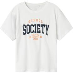 140/146 T-shirts Børnetøj Name It Regular Fit T-shirt - Bright White