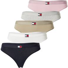 Tommy Hilfiger Trusser Tommy Hilfiger Underwear String - Beige/Marin/Grå Meleret/Lyserød/Hvid