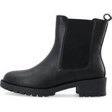 Blokhæl - Imiteret læder Chelsea boots Bianco Chelsea Boots Pearl - Sort
