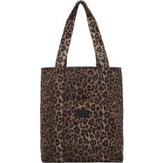 Lala Berlin Tasker Lala Berlin Printed Canvas Taske Leo - Brun/Choko/Sort