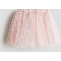 Skirts Children's Clothing H&M Flock-Print Tulle Skirt - Light Pink