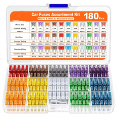 180Pcs Car Fuses Assorted Kit