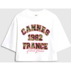 Girls White Cannes Camouflage T-Shirt