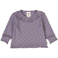 Flæser Skjorter Müsli Organic Dot Rib Bluse - Lilla