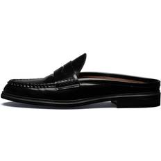 Sko Isabel Bernard Blandine Black Spazzolato Leather Mules - Black